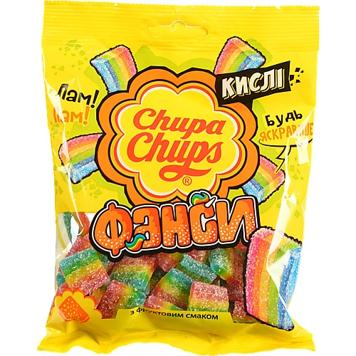 Мармелад екструдований Фанси Сhupa Chups м/у 150г + Мармелад екструдований Ролси Сhupa Chups м/у 70г