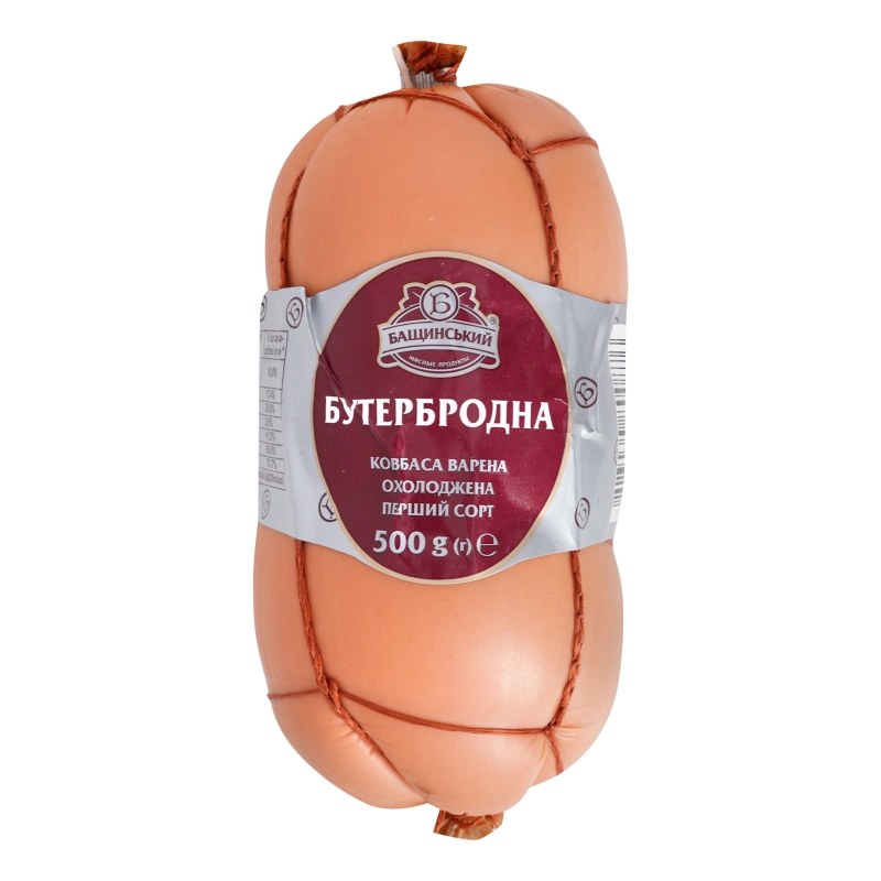 Ковбаса варена Бутербродна Бащинський 500г