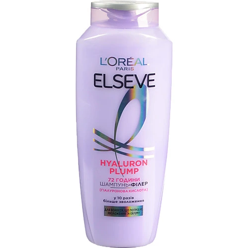 Шампунь Elseve 400мл філер гіалур зволоження обєм