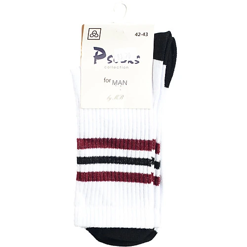 Шкарпетки чол. Комфорт Спорт Смужки Широкі 42-43р.  білі