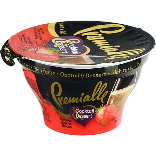 Десерт Premialle 140г 9% полуниця просеко