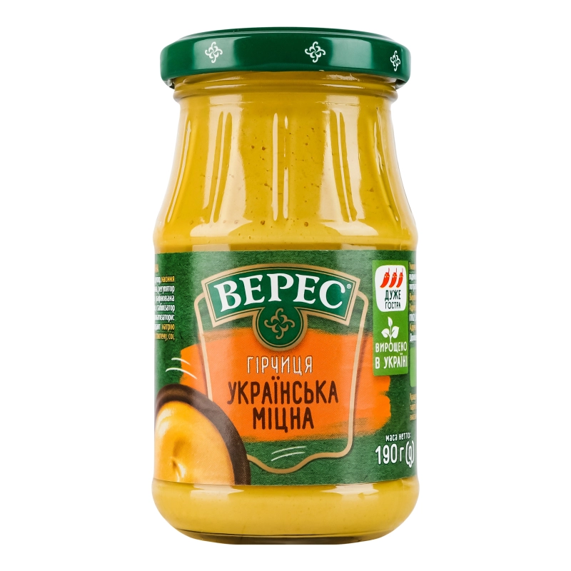 Гірчиця Українська міцна Верес 190г