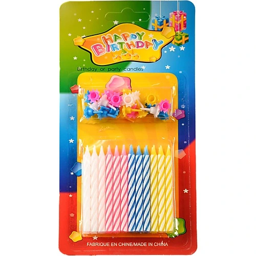 Свічки 24х24 асорті 24шт.