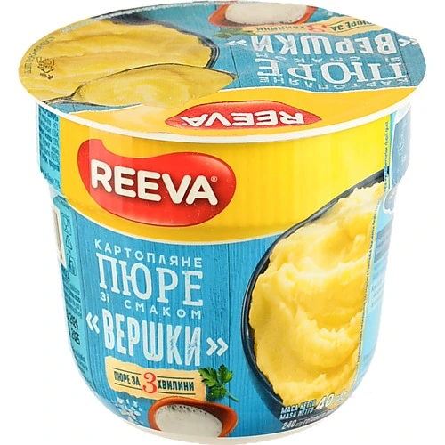 Пюре Reeva 40г картопляне вершкі ст.