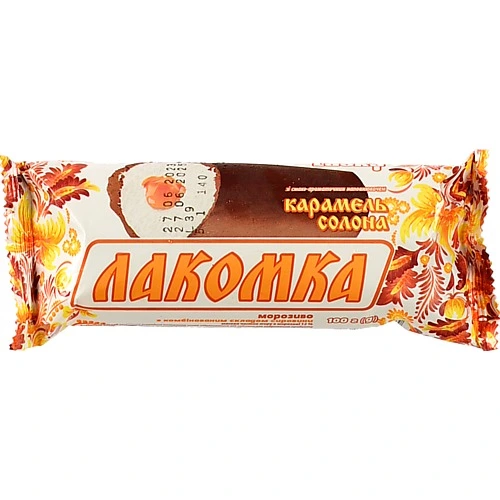 Морозиво 12% Карамель солона Лакомка Laska м/у 100г