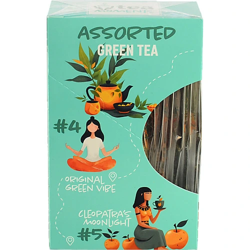 Асорті набір  [Асорті Зеленого Чаюk [Tea Moments кадді - пакет 33.6г