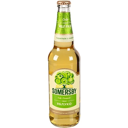 Сидр Somersby Яблуко 0.5л 4.7% солодкий