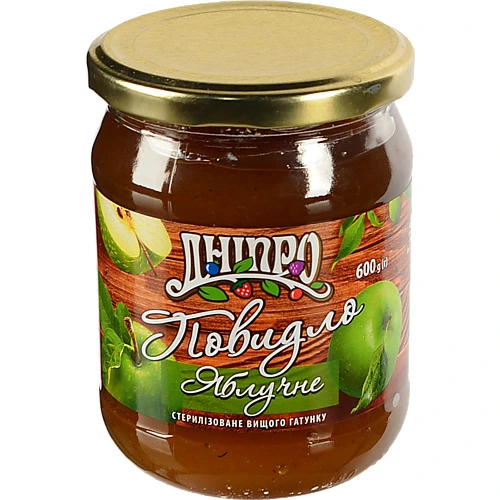 Повидло Dnipro 600г яблучне с.б