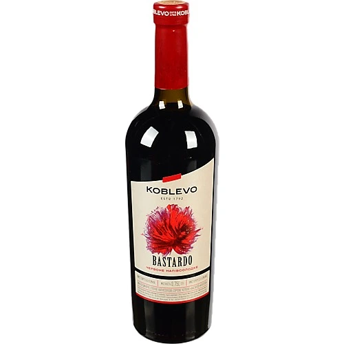 Вино Коблево Бастардо 0,75л червоне напівсолодке