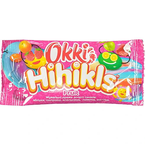 Драже Okki 25г fruit жувальні