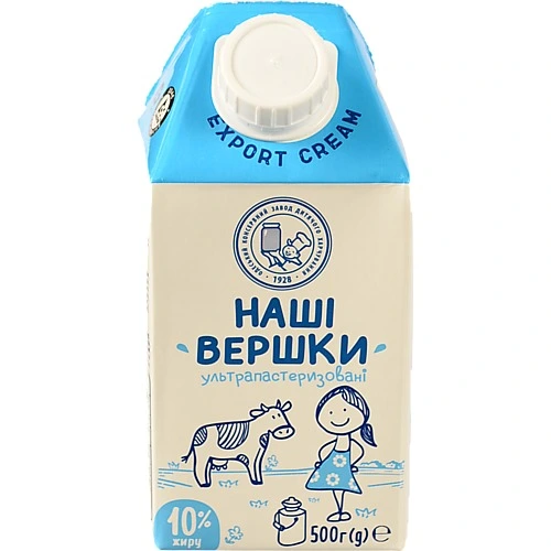 Вершки ОКЗДХ 500г 10%