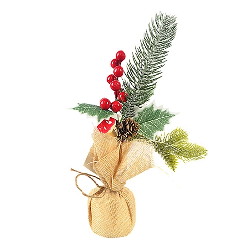 Декор новорічний флористична композиція тип 3 22cm