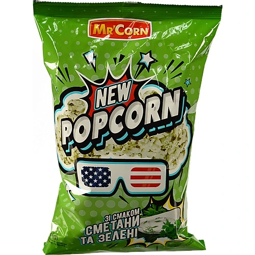 Попкорн зі смаком сметани та зелені Mr'Corn м/у 70г
