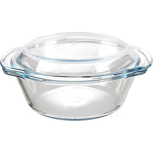 Кастрюля з термоскла з кришкою 1000мл.