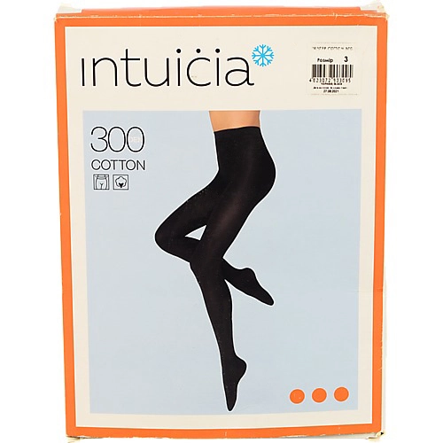 Колготи Інтуіція жіночі winter cotton 300 3чорний