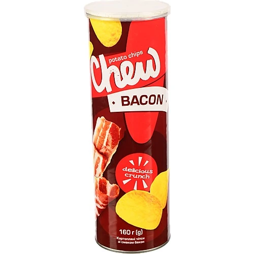 Чіпси Chew 160г бекон