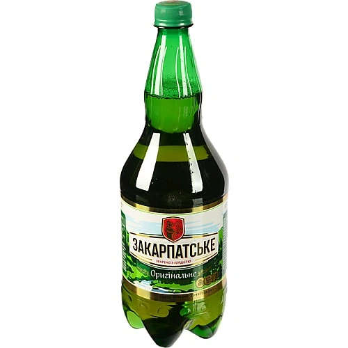 Пиво 1.2л 4.1% світле фільтроване пастеризоване Оригінальне Закарпатське п/пл