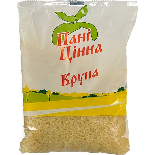 Рис довгий пропарений Пані Цінна 1кг