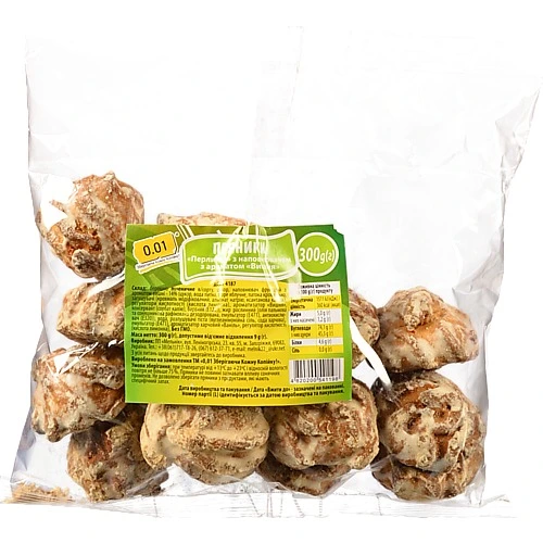 Пряники 0.01 Перлинка 300г аромат вишня