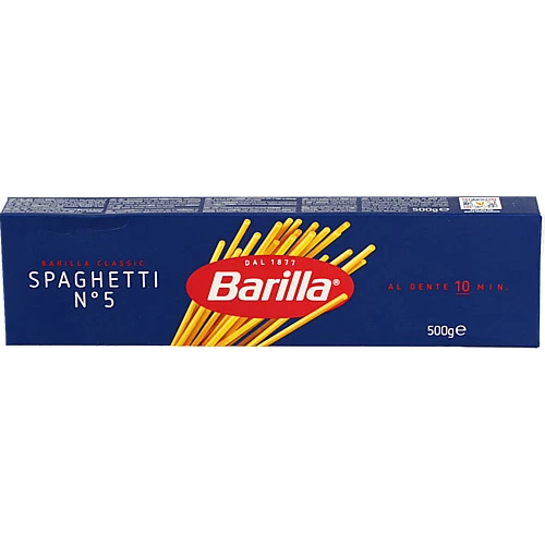 Вироби макаронні з твердих сортів пшениці Spaghetti 5 Barilla к/у 500г
