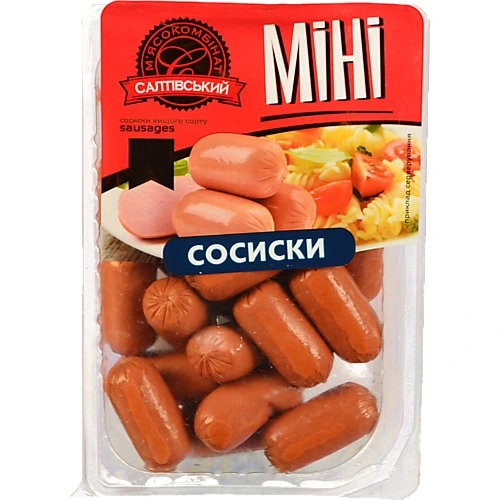 Сосиски [Салтівський Мясокомбінатk [Мініk, першого ґатунку, 350 г