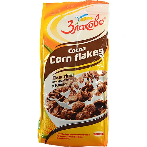 Кукурудзяні пластівці з какао Zlakovo 300г
