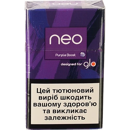 Виріб тютюновмісний для електричного нагрівання з фільтром Neo Purple Boost 20шт
