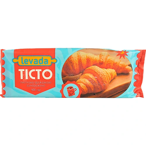 Тісто заморожене листково-дріжджове Levada м/у 900г