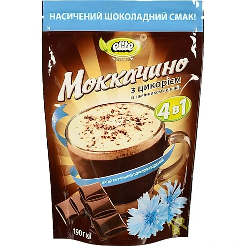 Напiй Elite Мокачино 190г цикорiй розчин
