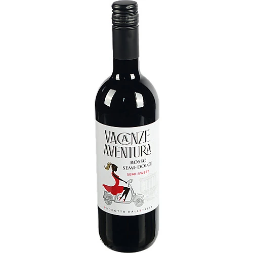Вино Rosso Semi sweet  н сол черв 0.75л6 ТМ Vacanze Aventura