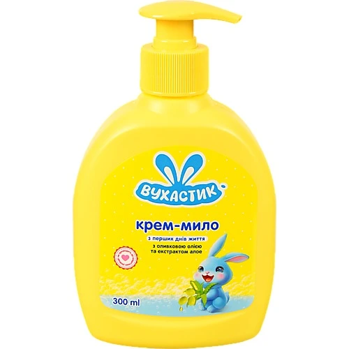 Крем мило Вухастик 300мл д.дітей алое