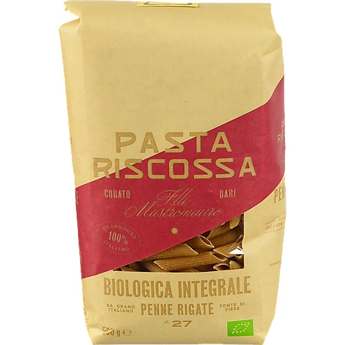 Паста Riscossa 500г 927 пенне орган.цільнозернова