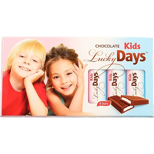 Шоколад молочний з молочною начинкою Kids Lucky Days к/у 100г