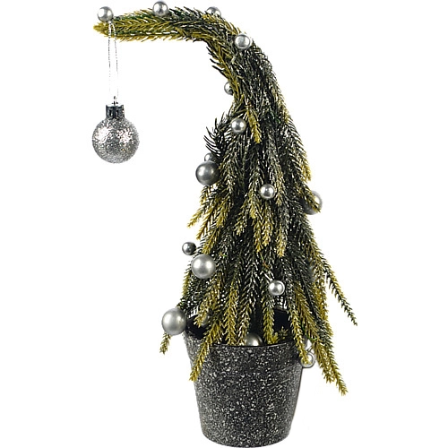 Декор новорічний Ялинка в горщику тип 4 25cm