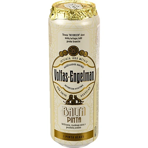 Пиво Volfas Engelman Balta Pinta 0.568л пшеничне