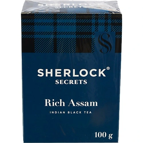 Чай чорний індійський байховий Rich Assam Sherlock Secrets к/у 100г