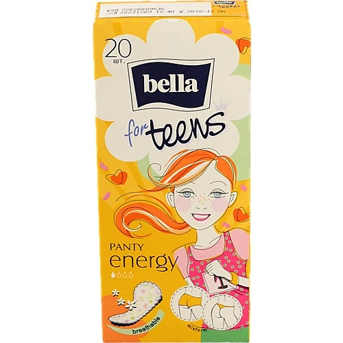 Прокладки щоденні Белла for teens energy exotic fruits 20