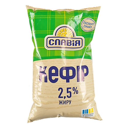 Кефір Славія 850г 2.5% жирн.