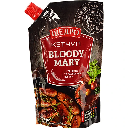 Кетчуп Щедро Bloody Mary 250г