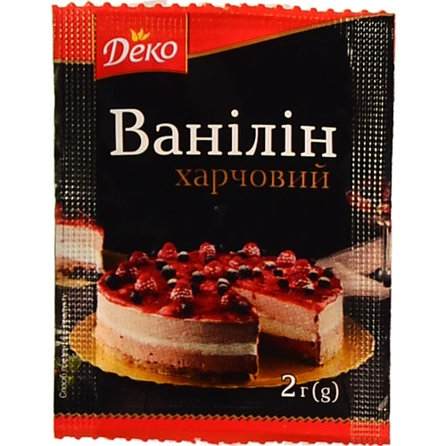 Ванілін харчовий Деко 2г