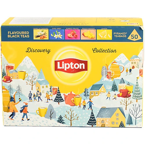 Чай Lipton 50шт чорний collecton taste пірамидка