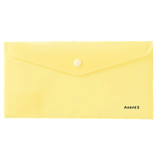 Папка-конверт на кнопці DL. Pastelini. жовта