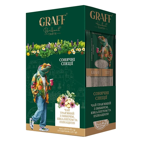 Чай Graff 15п сонячні спеції травяний кадді