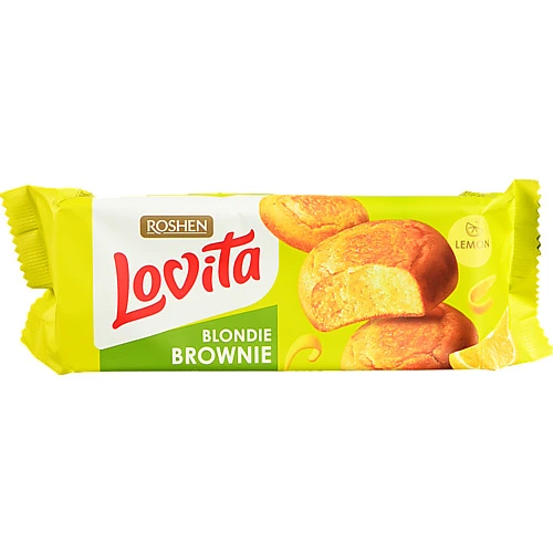 Печиво Roshen Lovita 152г здобне blondie brownie лимон