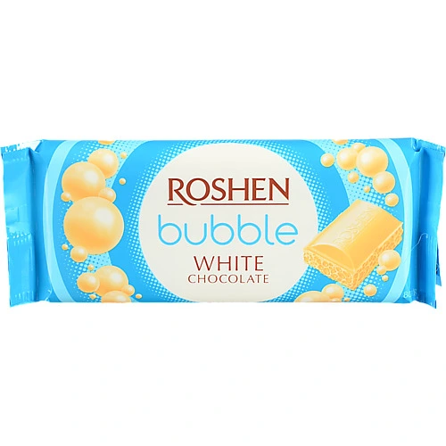 Шоколад пористий White Bubble Roshen м/у 80г