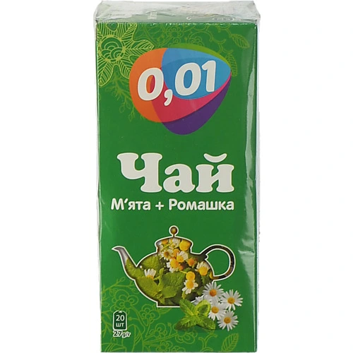 Чай 0.01 20п м'ята ромашка