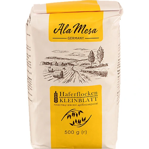 Пластiвцi вівсяні Ala Mesa 500г дрібнозернові