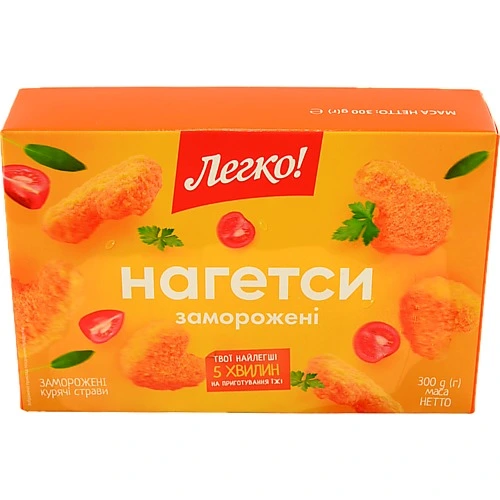 Нагетси заморожені Легко! к/у 300г