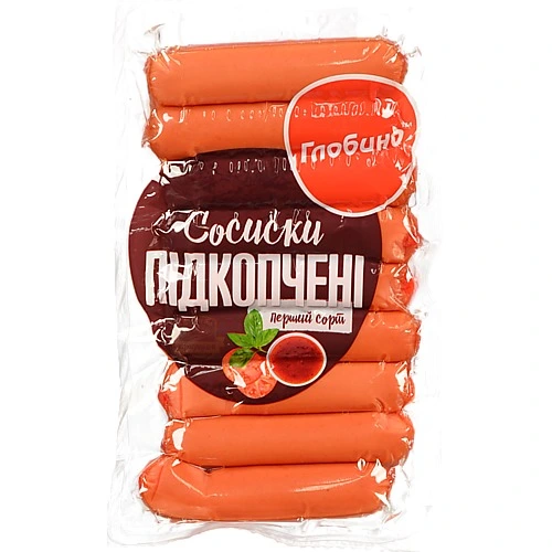 Сосиски [Глобиноk [Підкопченіk варені, першого ґатунку, 325 г