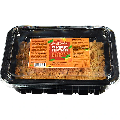 Пиріг Sweet Melodies тертий з абрикосовою начинкою, 300 г